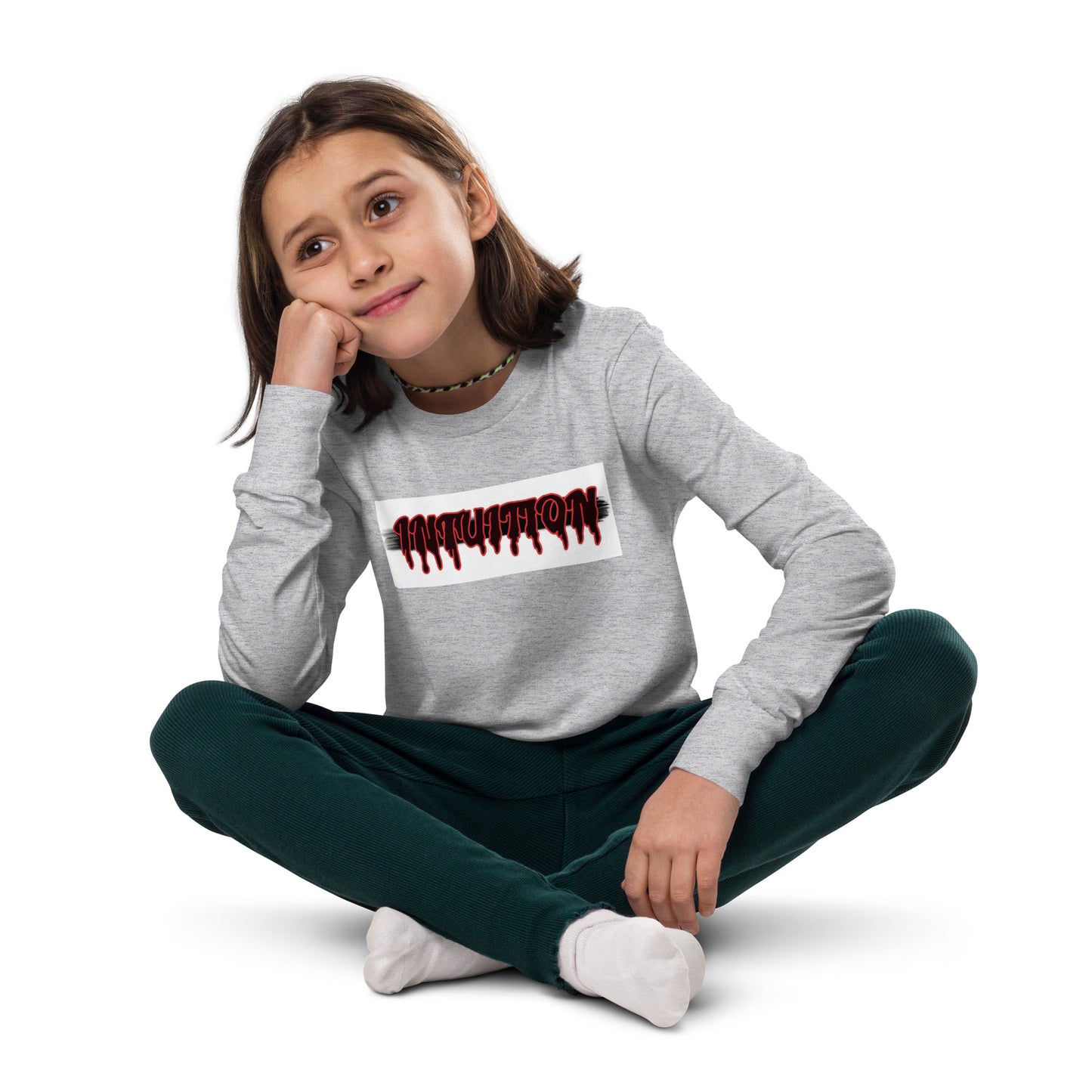 kids long sleeve unisex Intuition tee