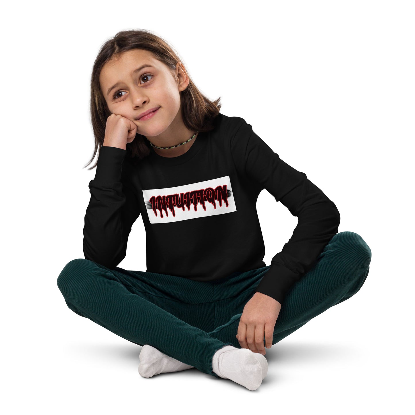 kids long sleeve unisex Intuition tee