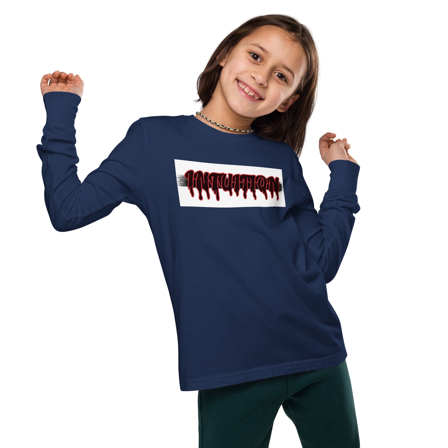 kids long sleeve unisex Intuition tee