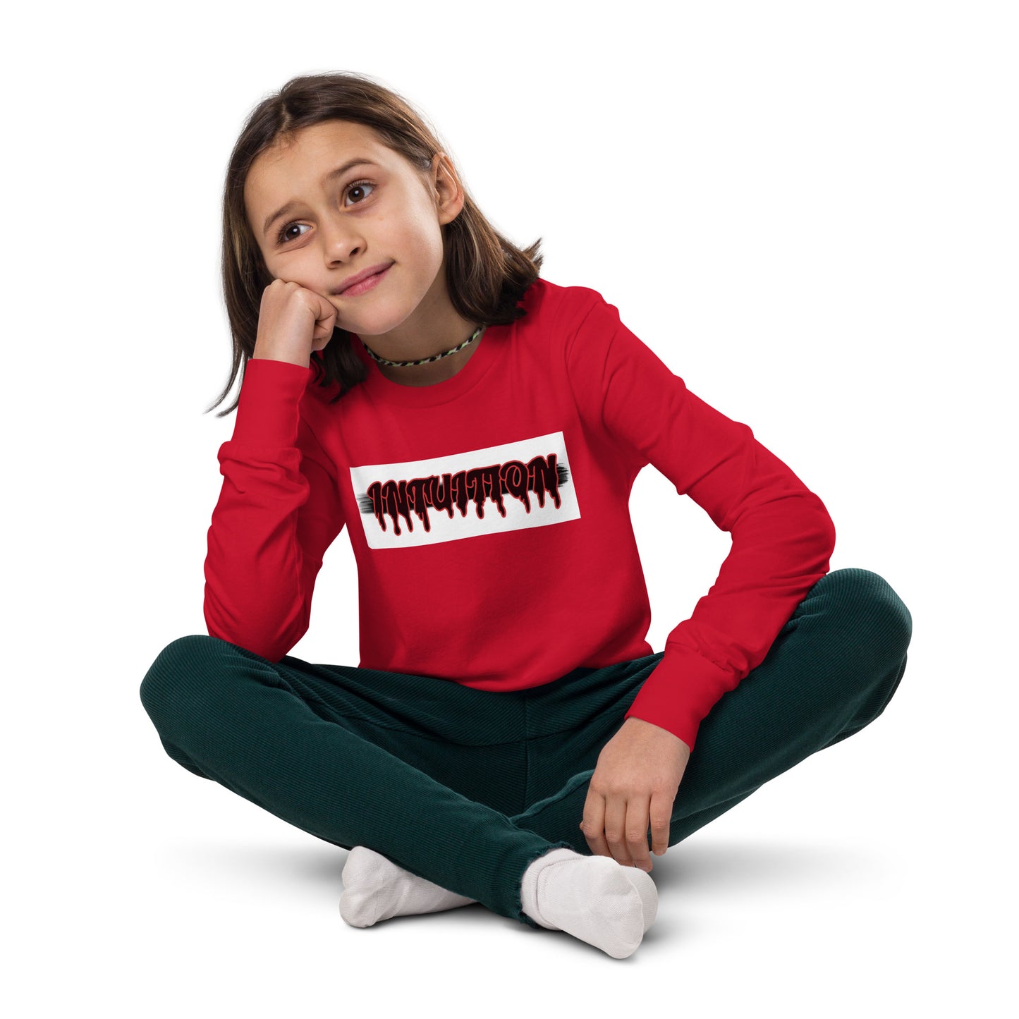 kids long sleeve unisex Intuition tee