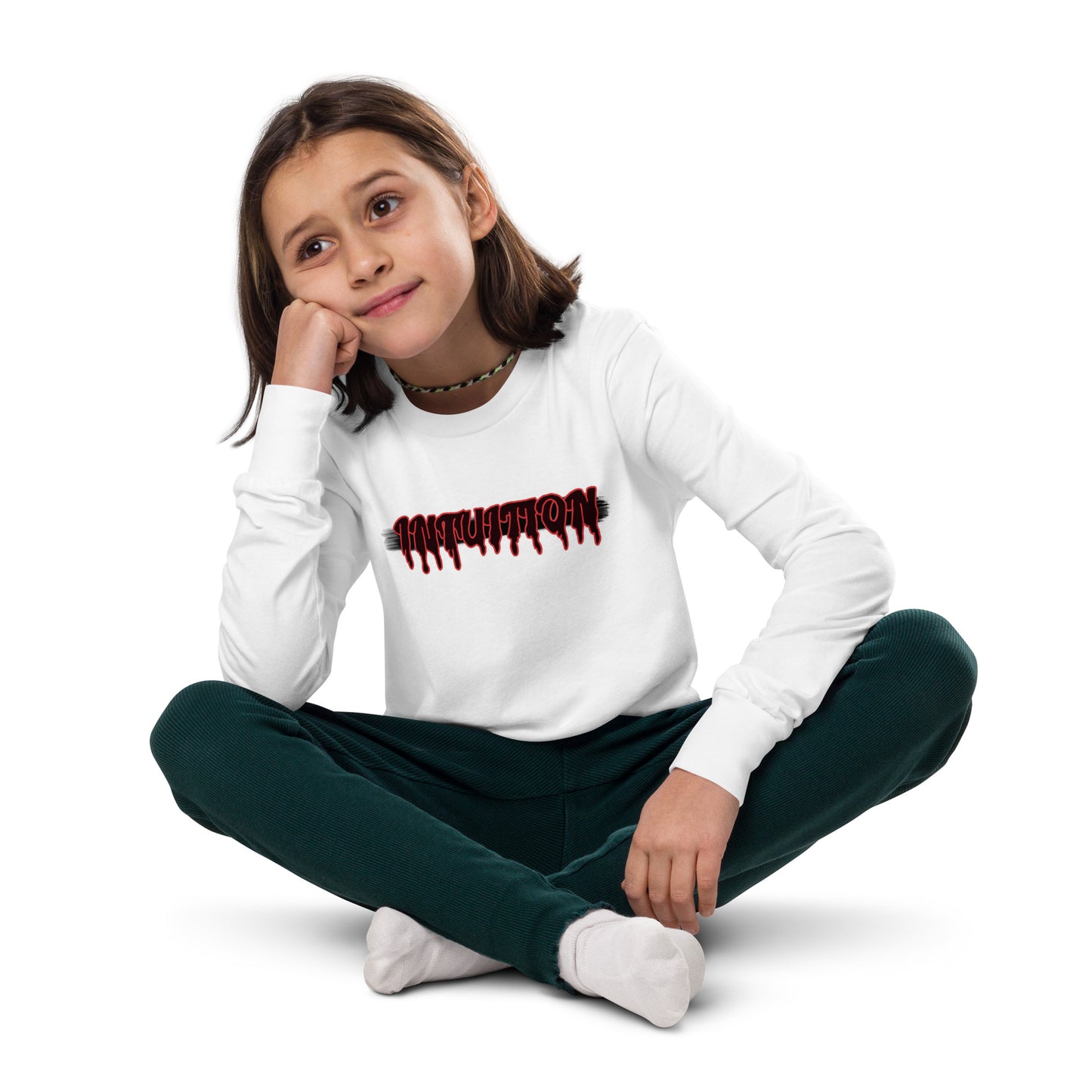 kids long sleeve unisex Intuition tee